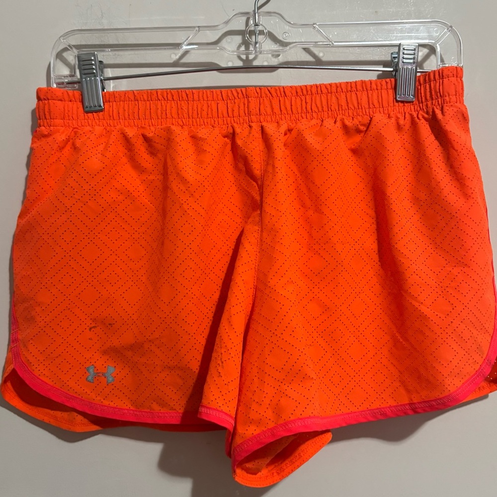 Under Armour Women's Bright Orange Athletic Shorts